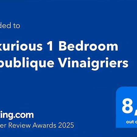 Luxurious 1 Bedroom Republique Vinaigriers Free Netflix 파리 외부 사진
